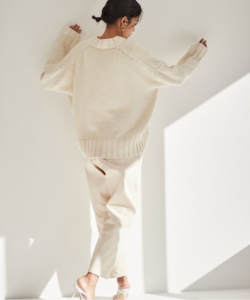 SEA Vネックルーズニット rie 新品 SEA（シー）の「Vネックルーズニット（ニット/セーター）」 - WEAR