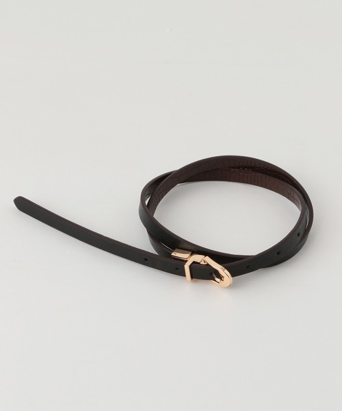 Heather（ヘザー）の「リバーシブルホソベルト　949398（ベルト・レディース・ブラウン系その他/ブラウン系その他2・FREE）」の4枚目の写真