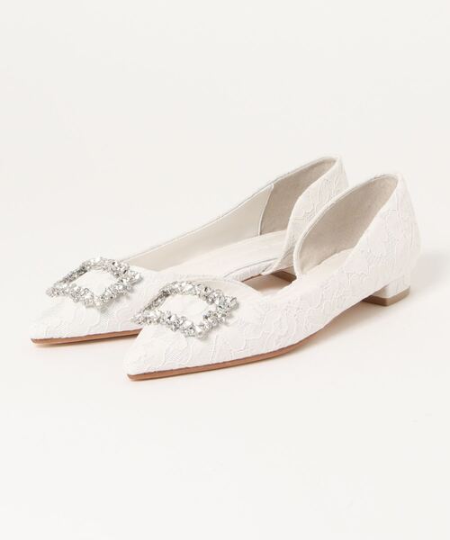 Tsuru By Mariko Oikawa ビジューフラットパンプス Rehda Com