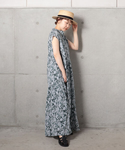 fredy repit（フレディレピ）の「スシボイルフラワープリントワンピース（ワンピース・レディース・オレンジ/グレイッシュブルー・38）」の8枚目の写真