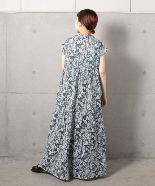 fredy repit（フレディレピ）の「スシボイルフラワープリントワンピース（ワンピース・レディース・オレンジ/グレイッシュブルー・38）」の9枚目の写真