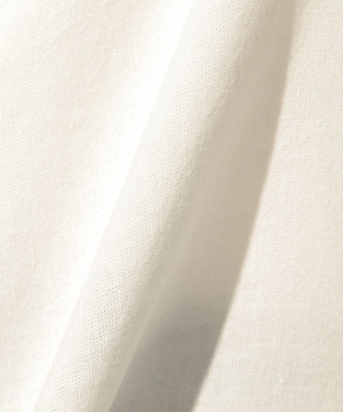 BAYFLOW（ベイフロー）の「リネンストレッチシャツ（テンセル(TM)繊維使用（シャツ/ブラウス・レディース・ホワイト/ベージュ/カーキ/ラベンダー/チャコール・SMALL/MEDIUM）」の20枚目の写真