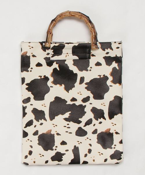 Solace（ソレイス）の「カウ柄ハンドバッグ（ハンドバッグ・レディース・ホワイト・FREE）」の14枚目の写真