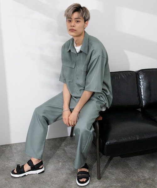 PairPair(ペアペア)の「ドライオックストラウザーパンツ(ユニセックス/セットアップ)(その他パンツ・レディース・ブルーグリーン/ブラウン/アイボリー・MEDIUM/LARGE)」の12枚目の写真