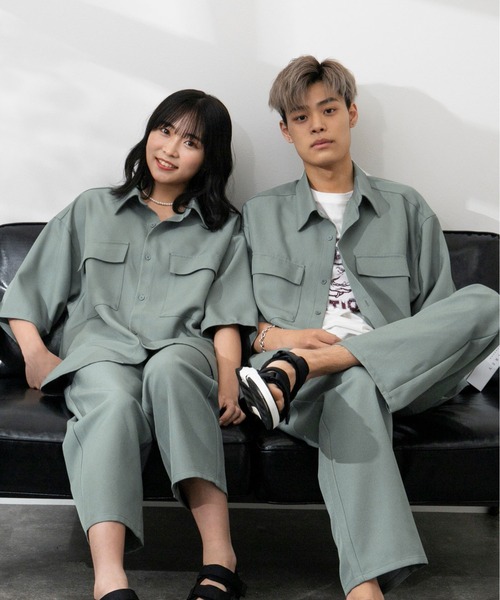 PairPair(ペアペア)の「ドライオックストラウザーパンツ(ユニセックス/セットアップ)(その他パンツ・レディース・ブルーグリーン/ブラウン/アイボリー・MEDIUM/LARGE)」の10枚目の写真