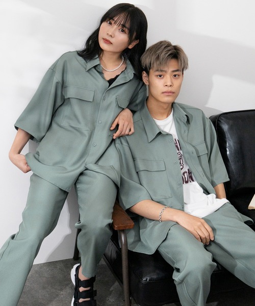 PairPair(ペアペア)の「ドライオックストラウザーパンツ(ユニセックス/セットアップ)(その他パンツ・レディース・ブルーグリーン/ブラウン/アイボリー・MEDIUM/LARGE)」の11枚目の写真