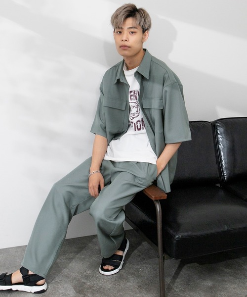 PairPair(ペアペア)の「ドライオックストラウザーパンツ(ユニセックス/セットアップ)(その他パンツ・レディース・ブルーグリーン/ブラウン/アイボリー・MEDIUM/LARGE)」の13枚目の写真