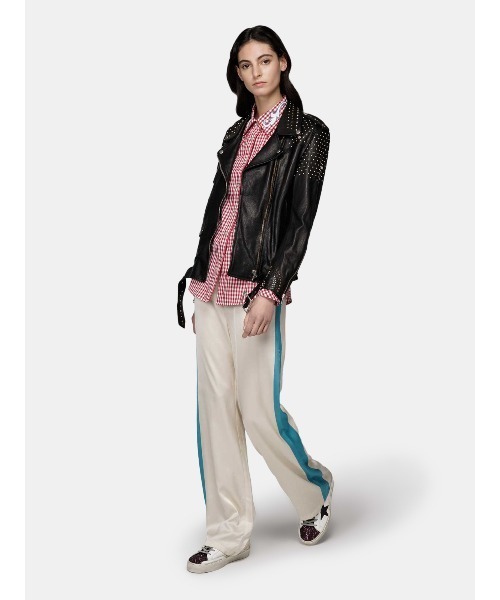 GOLDEN GOOSE（ゴールデングース）の「GOLDEN GOOSE side line easy pant with satin fabric（その他パンツ・レディース・ホワイト系その他・40/38/42）」の5枚目の写真