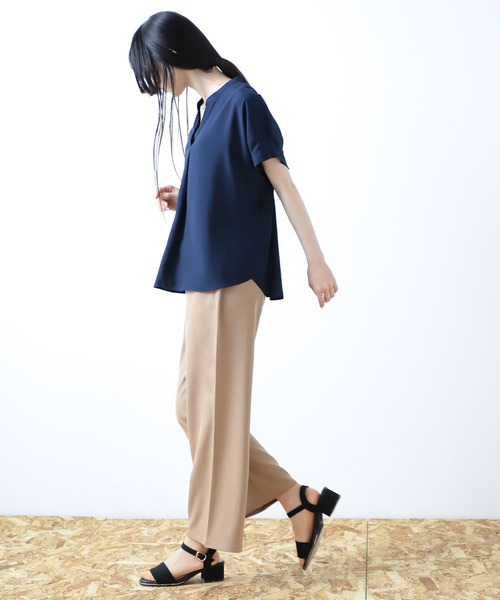 Honeys（ハニーズ）の「イージーストレートパンツ（その他パンツ・レディース・ブラック/ベージュ/ネイビー/モカ・LL/S/M/L）」の7枚目の写真