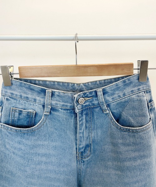 CEMONEMO（セモネモ）の「サイドスリット ストレートデニムパンツ（デニムパンツ・レディース・インディゴブルー・S/M）」の12枚目の写真