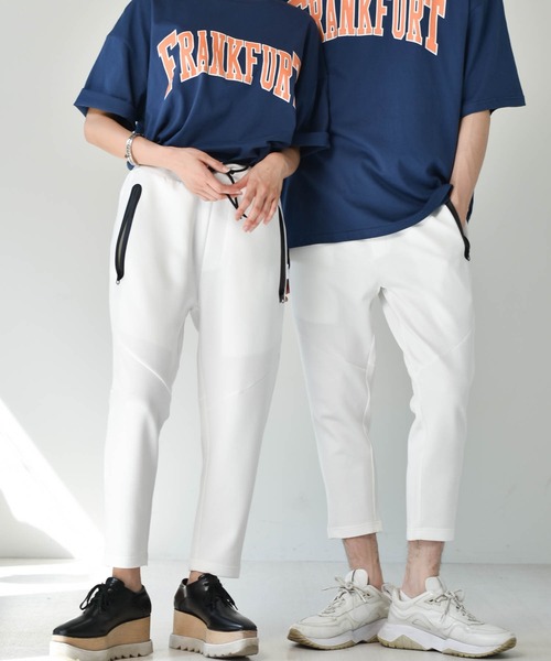 Starting Over（スターティングオーバー）の「ダンボールニット クロップド ジョガーパンツ（スウェットパンツ・メンズ・ホワイト/ブラック/ブルー/モカ/チャコール・M/L/XL）」の2枚目の写真