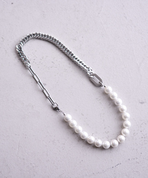 真珠パール型 チェーンネックレス