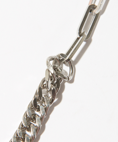 MYSELF ABAHOUSE（マイセルフアバハウス）の「真珠パール型 チェーンネックレス（ネックレス・メンズ・シルバー・フリー）」の7枚目の写真