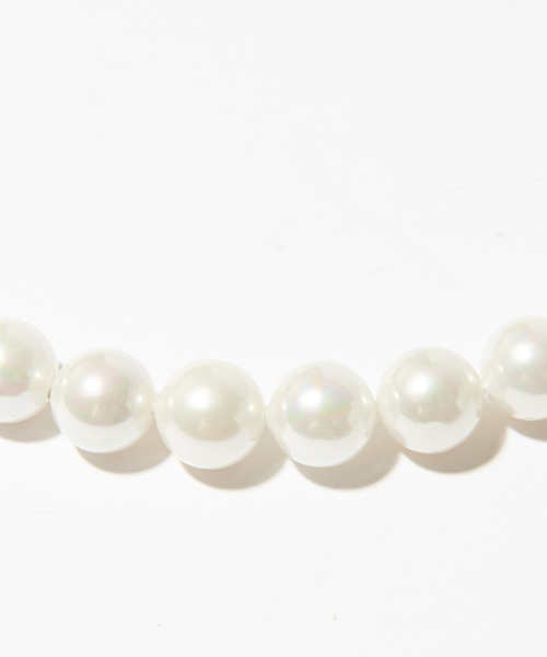 MYSELF ABAHOUSE（マイセルフアバハウス）の「真珠パール型 チェーンネックレス（ネックレス・メンズ・シルバー・フリー）」の9枚目の写真