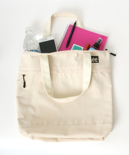 Lee（リー）の「Lee/リー キャンバス ロゴ トートバッグ（トートバッグ・メンズ・ライトグレー/ブラック/ベージュ/オフホワイト/カーキ・FREE）」の14枚目の写真