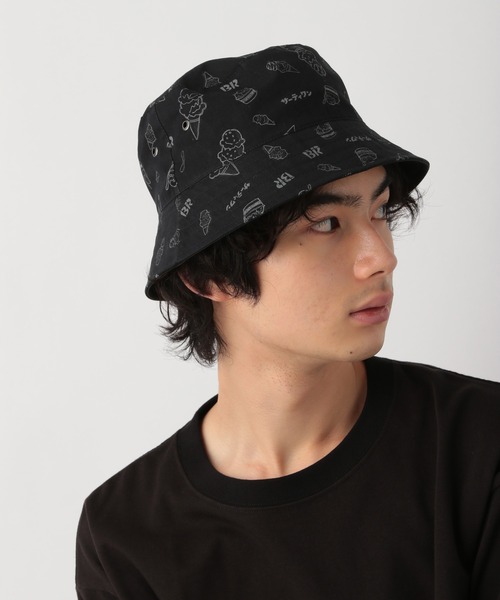 GLOBAL WORK（グローバルワーク）の「サーティワン　リバーシブルハットMen/957115（ハット・メンズ・ブラック系その他/ベージュ系その他・ONE SIZE）」の5枚目の写真