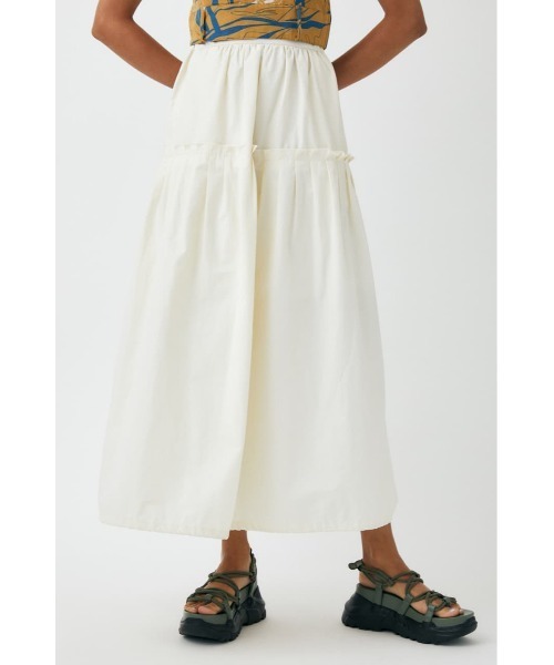 MOUSSY（マウジー）の「TIERED TUCK スカート（スカート・レディース・アイボリー/ライトカーキ/ブラック・1/2）」の7枚目の写真