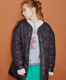 【軽量】【保温綿使用】2WAY キルティングリバーシブルブルゾン
