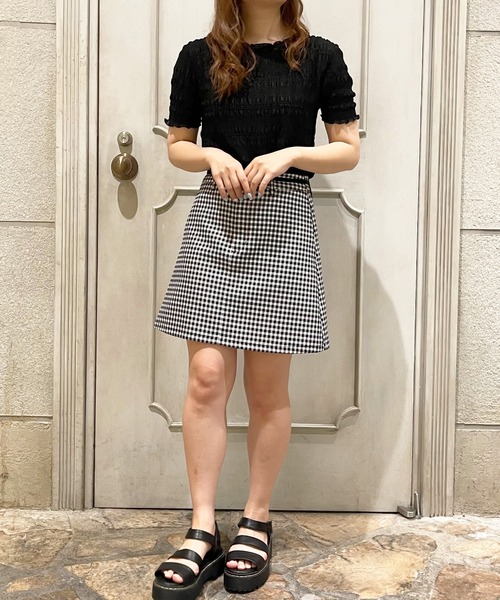 apres jour（アプレジュール）の「シャーリングトップス【ZOZOTOWN限定アイテム】（Tシャツ/カットソー・レディース・アイボリー/ブラック/オフホワイト・X-LARGE/フリー）」の11枚目の写真