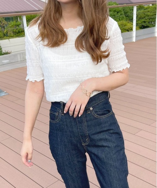 セール】シャーリングトップス【ZOZOTOWN限定アイテム】（T