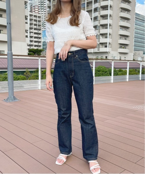 apres jour（アプレジュール）の「シャーリングトップス【ZOZOTOWN限定アイテム】（Tシャツ/カットソー・レディース・アイボリー/ブラック/オフホワイト・X-LARGE/フリー）」の21枚目の写真