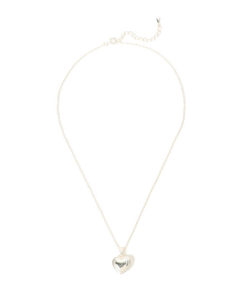 BEAMS BOY（ビームスボーイ）の「BEAMS BOY / シルバーメッキ パフィ ハート ネックレス（ネックレス・レディース・シルバー・ONE SIZE）」の3枚目の写真
