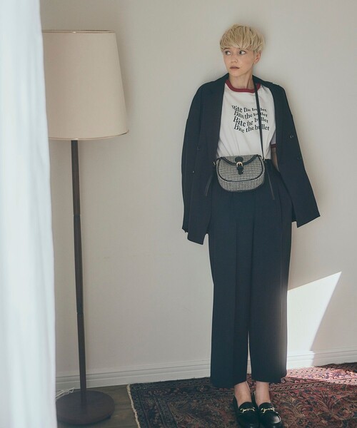 FREAK'S STORE（フリークスストア）の「リンガーＴシャツ（Tシャツ/カットソー・レディース・グリーン/レッド/ブラウン・ﾌﾘ-）」の11枚目の写真