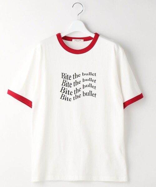 FREAK'S STORE（フリークスストア）の「リンガーＴシャツ（Tシャツ/カットソー・レディース・グリーン/レッド/ブラウン・ﾌﾘ-）」の16枚目の写真