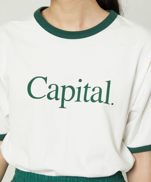 FREAK'S STORE（フリークスストア）の「リンガーＴシャツ（Tシャツ/カットソー・レディース・グリーン/レッド/ブラウン・ﾌﾘ-）」の17枚目の写真