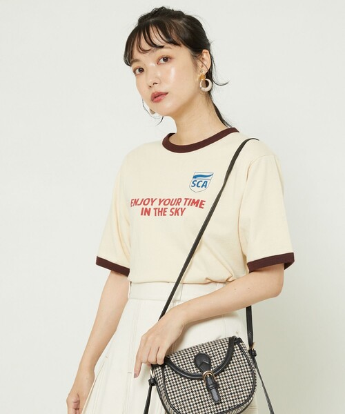 FREAK'S STORE（フリークスストア）の「リンガーＴシャツ（Tシャツ/カットソー・レディース・グリーン/レッド/ブラウン・ﾌﾘ-）」の18枚目の写真