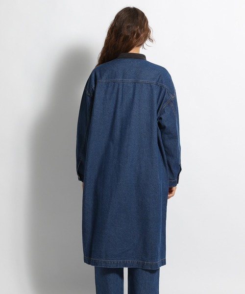 niko and...（ニコアンド）の「[niko and ...JEANS 2021AW]スタンドカラーワークデニムコート（その他アウター・レディース・ネイビー・MEDIUM/LARGE）」の5枚目の写真
