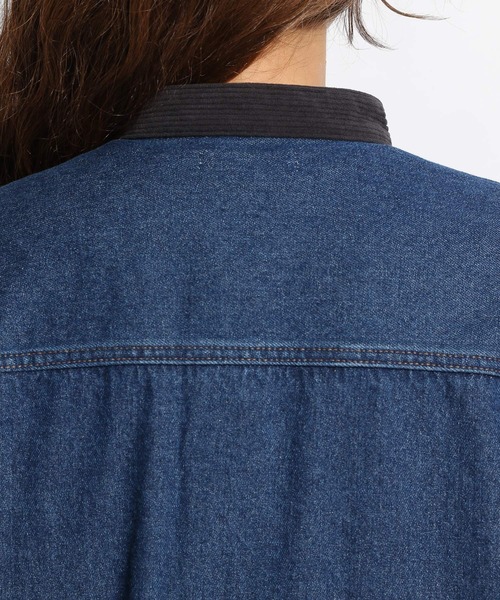 niko and...（ニコアンド）の「[niko and ...JEANS 2021AW]スタンドカラーワークデニムコート（その他アウター・レディース・ネイビー・MEDIUM/LARGE）」の12枚目の写真