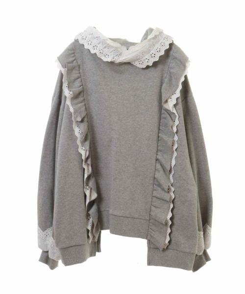 Candy Stripper（キャンディストリッパー）の「BABY HOODIE（パーカー・レディース・ブルー/ヘザーグレー/ブラック・2）」の9枚目の写真