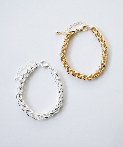 SIGNAL（シグナル）の「【SIGNAL/シグナル】Chunky Chain Bracelet / チャンキーチェーンブレスレット（ブレスレット・レディース・シルバー/ゴールド・17cm）」の9枚目の写真