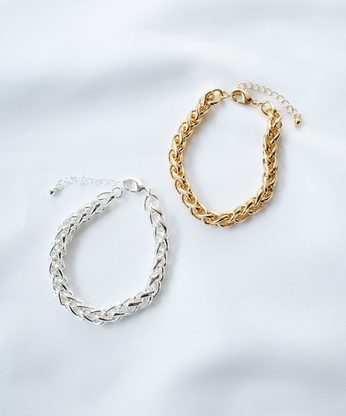 SIGNAL（シグナル）の「【SIGNAL/シグナル】Chunky Chain Bracelet / チャンキーチェーンブレスレット（ブレスレット・レディース・シルバー/ゴールド・17cm）」の8枚目の写真