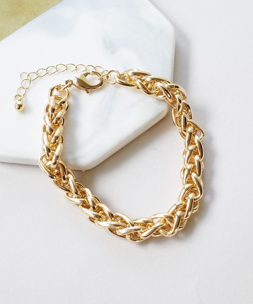 SIGNAL（シグナル）の「【SIGNAL/シグナル】Chunky Chain Bracelet / チャンキーチェーンブレスレット（ブレスレット・レディース・シルバー/ゴールド・17cm）」の13枚目の写真