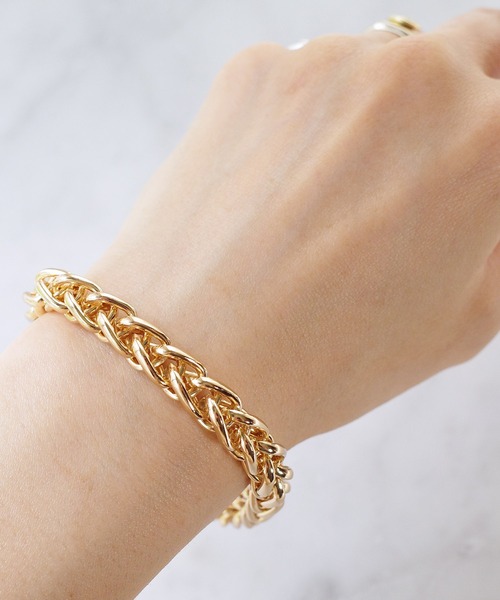 SIGNAL（シグナル）の「【SIGNAL/シグナル】Chunky Chain Bracelet / チャンキーチェーンブレスレット（ブレスレット・レディース・シルバー/ゴールド・17cm）」の16枚目の写真