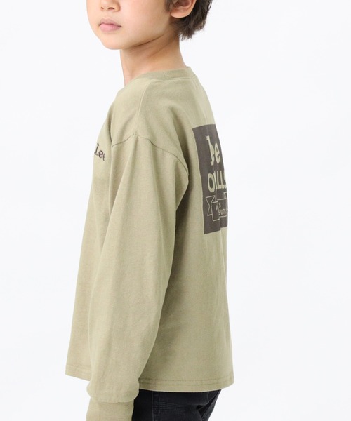 Lee（リー）の「【Lee】バックプリントロンＴ（Tシャツ/カットソー・キッズ・ホワイト/ブラック/ベージュ/グリーン・120/130/155/105/140）」の3枚目の写真