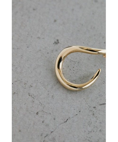 STYLEMIXER（スタイルミキサー）の「ビッグフープピアス（ピアス（両耳用）・レディース・シルバー/ゴールド・FREE）」の5枚目の写真