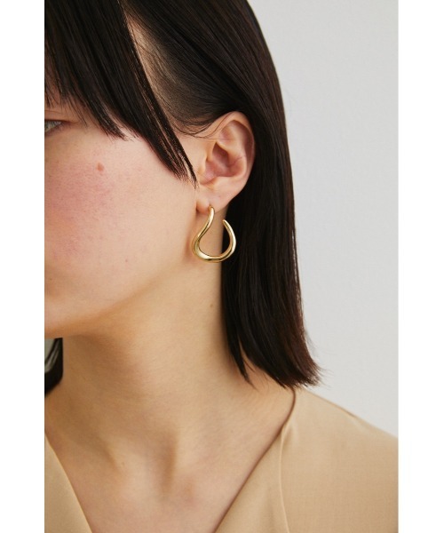 STYLEMIXER（スタイルミキサー）の「ビッグフープピアス（ピアス（両耳用）・レディース・シルバー/ゴールド・FREE）」の3枚目の写真