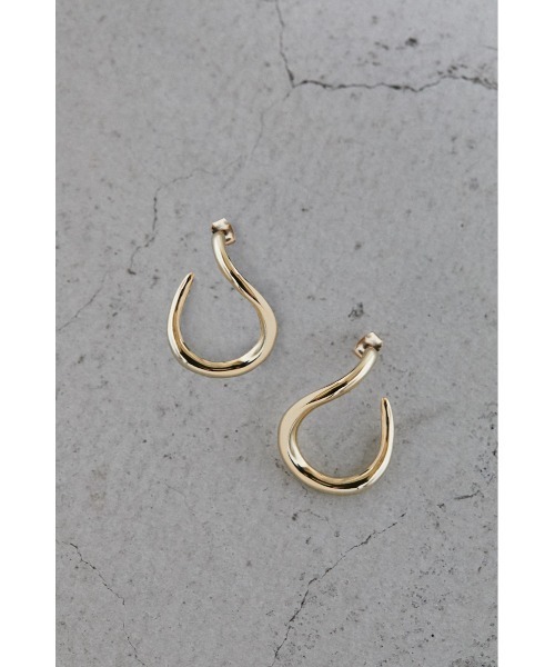 STYLEMIXER（スタイルミキサー）の「ビッグフープピアス（ピアス（両耳用）・レディース・シルバー/ゴールド・FREE）」の4枚目の写真