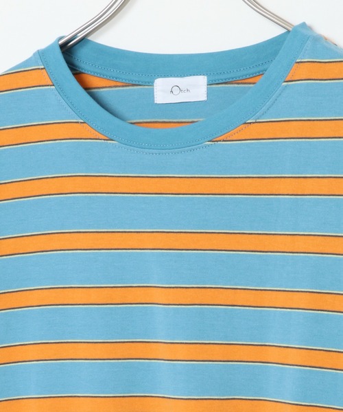 notch.（ノッチ）の「太マルチボーダーロンT（Tシャツ/カットソー・レディース・ブルー/グレー/ブラウン・M）」の6枚目の写真