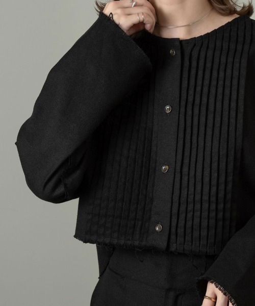 Amiur（エミレ）の「leave uncut set up（セットアップ・レディース・ブラック/ベージュ・FREE）」の18枚目の写真