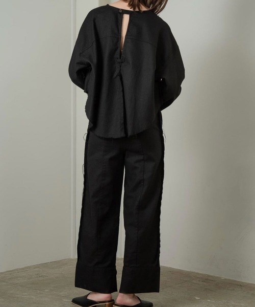 Amiur（エミレ）の「leave uncut set up（セットアップ・レディース・ブラック/ベージュ・FREE）」の19枚目の写真