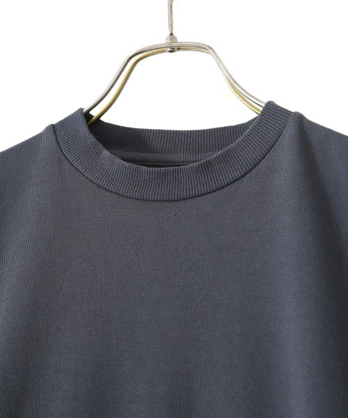 PORT BY ARK（ポートバイアーク）の「PORT BY ARK / ポートバイアーク：Light Sweat Long Sleeves：PO10-T001[COR]（スウェット・メンズ・チャコールグレー/サンドベージュ・1/2）」の7枚目の写真