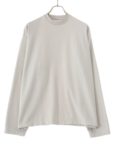 PORT BY ARK（ポートバイアーク）の「PORT BY ARK / ポートバイアーク：Light Sweat Long Sleeves：PO10-T001[COR]（スウェット・メンズ・チャコールグレー/サンドベージュ・1/2）」の14枚目の写真