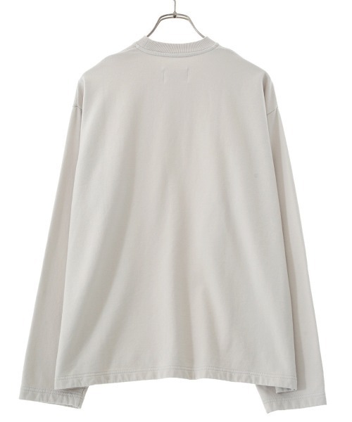 PORT BY ARK（ポートバイアーク）の「PORT BY ARK / ポートバイアーク：Light Sweat Long Sleeves：PO10-T001[COR]（スウェット・メンズ・チャコールグレー/サンドベージュ・1/2）」の15枚目の写真