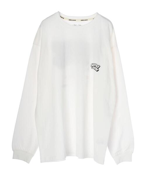 SEVENDAYS=SUNDAY(セブンデイズサンデイ)の「Spend timeロンTEE *(Tシャツ/カットソー・レディース・チャコールグレー/オフホワイト/グレイッシュベージュ・M/L)」の6枚目の写真