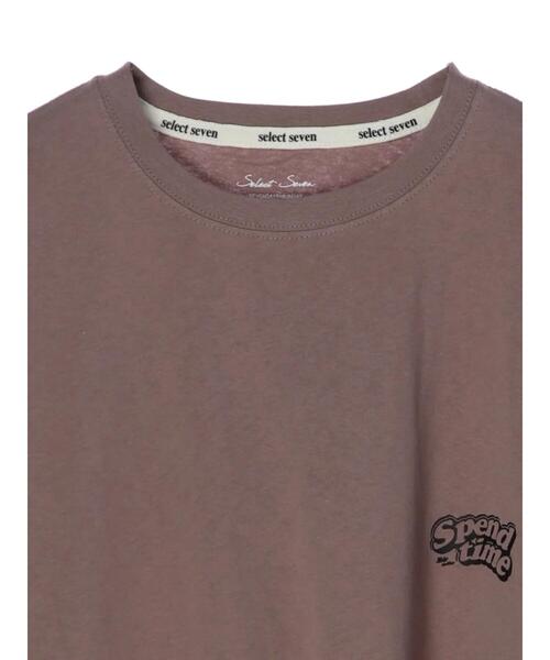 SEVENDAYS=SUNDAY(セブンデイズサンデイ)の「Spend timeロンTEE *(Tシャツ/カットソー・レディース・チャコールグレー/オフホワイト/グレイッシュベージュ・M/L)」の11枚目の写真