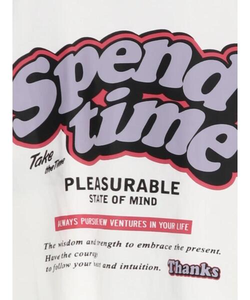 SEVENDAYS=SUNDAY(セブンデイズサンデイ)の「Spend timeロンTEE *(Tシャツ/カットソー・レディース・チャコールグレー/オフホワイト/グレイッシュベージュ・M/L)」の14枚目の写真